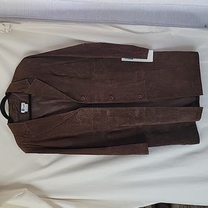 Brown suede jacket
